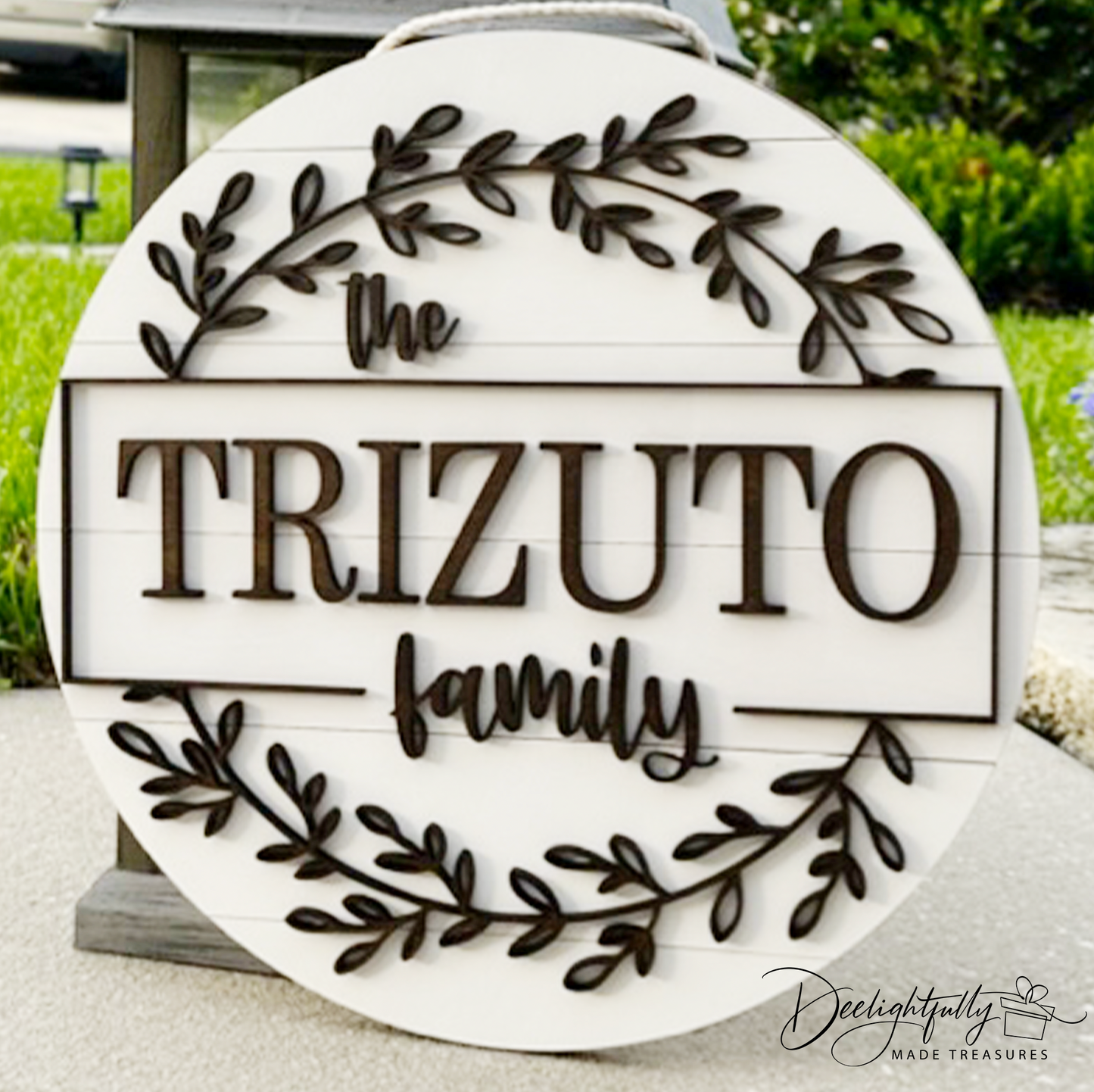 Personalized Family Name Door Sign