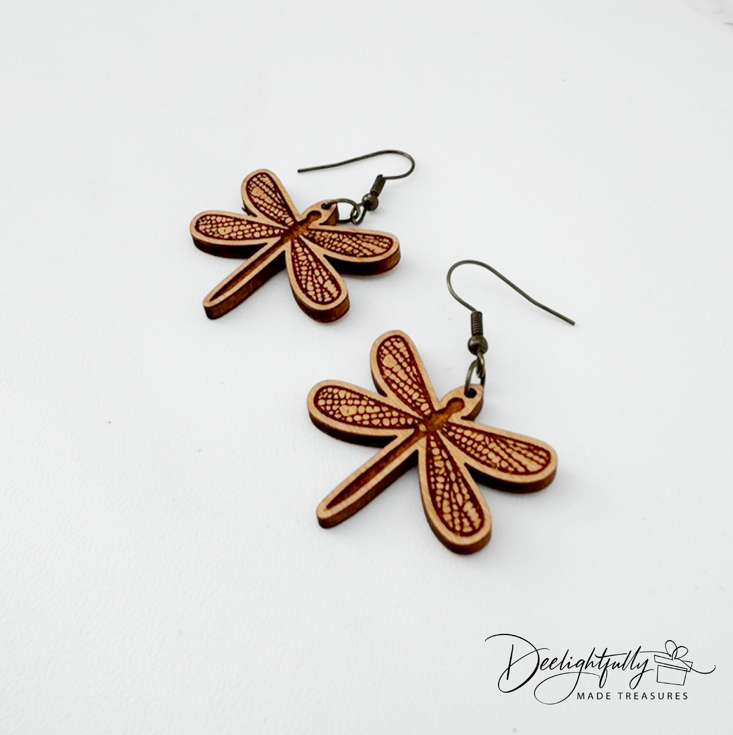 Dragonfly Wooden Earrings